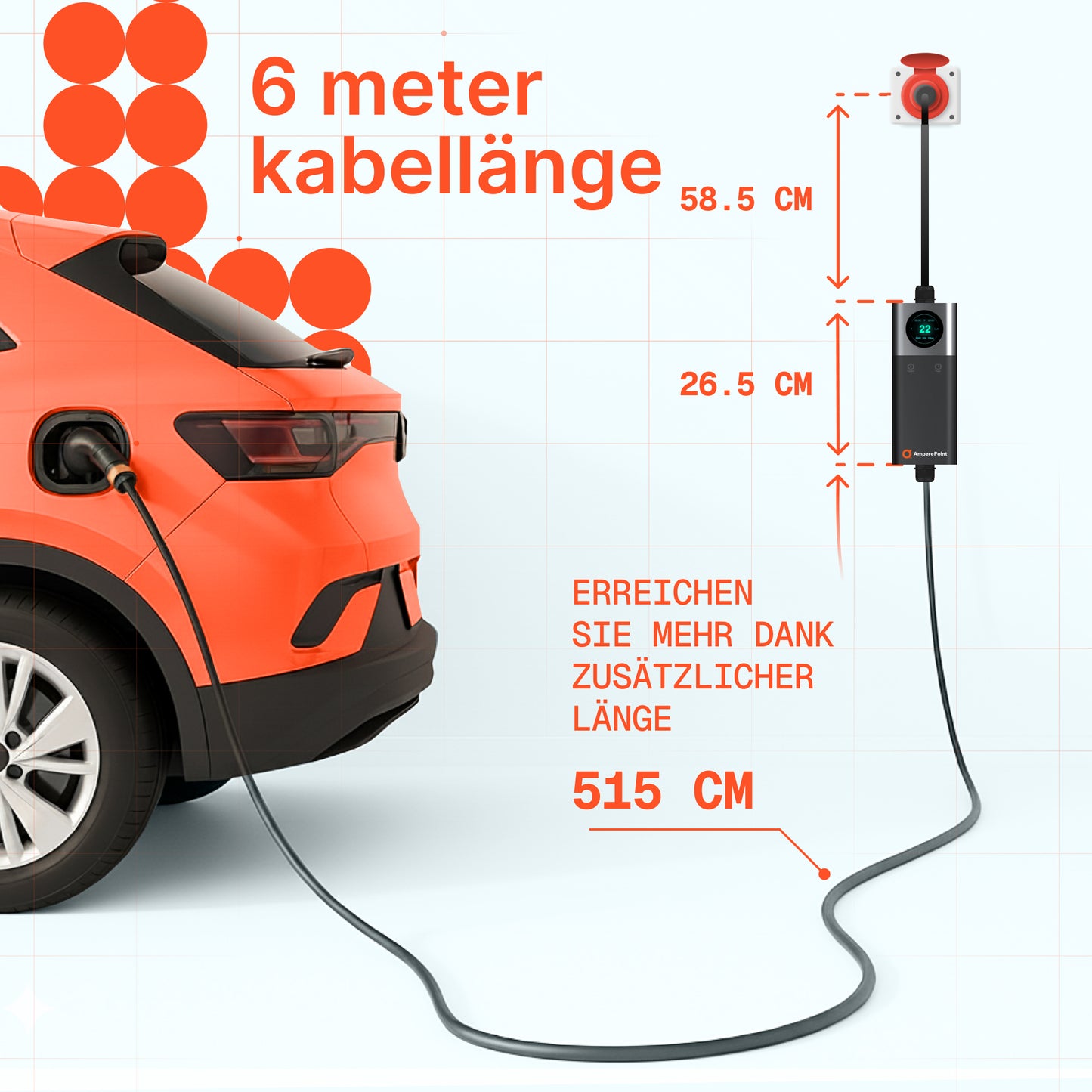 Przenośna ładowarka Q11 (16A, Typ 2, 11kW) + Adapter CEE16A-Schuko