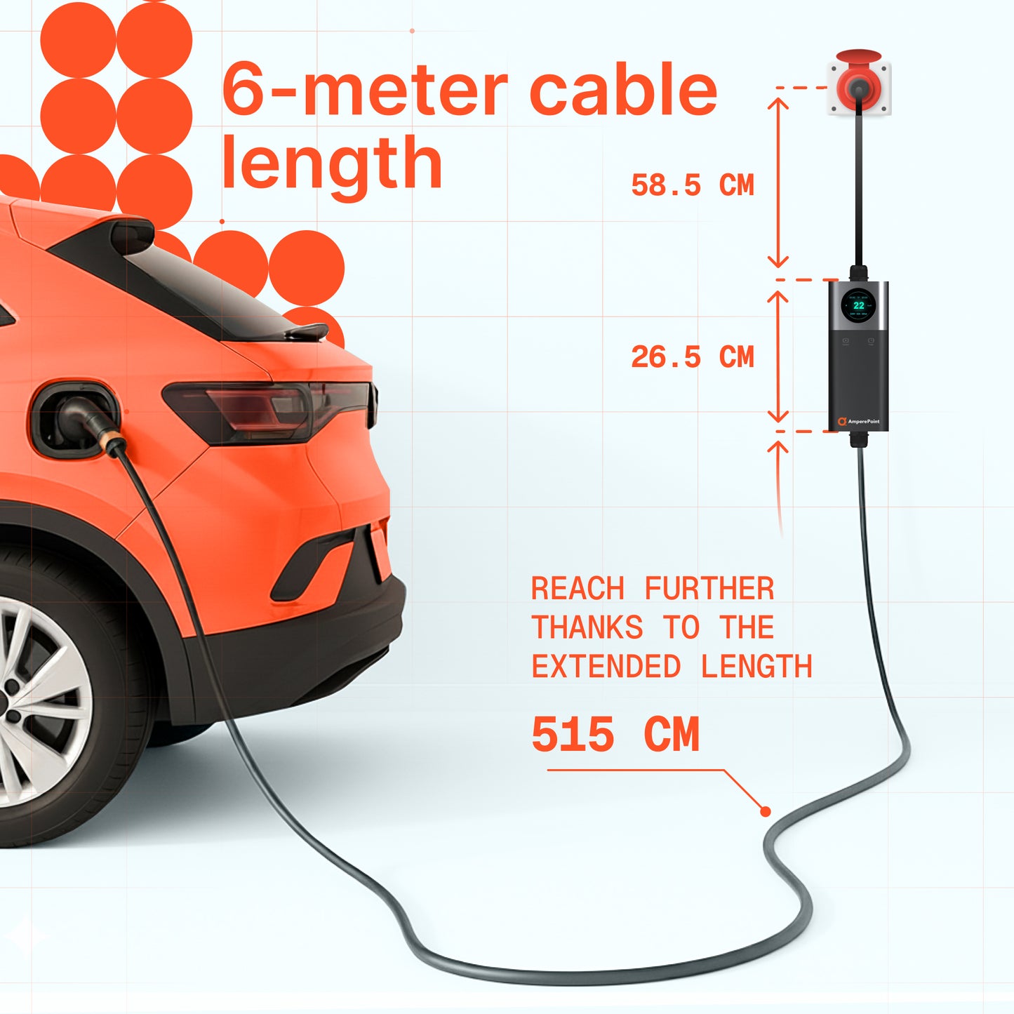 Przenośna ładowarka Q11 (16A, Typ 2, 11kW) aplikacja mobilna