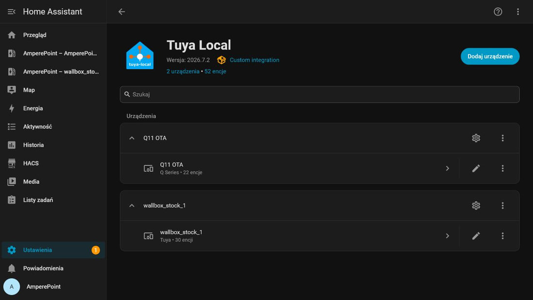 AmperePoint Q Series w tuya-local / in tuya-local - Home Assistant