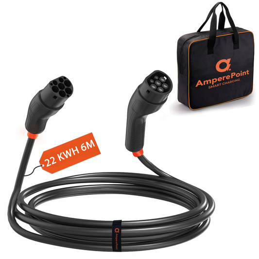 Kabel ładujący Typ 2 32A / 22 kW 6M z torbą