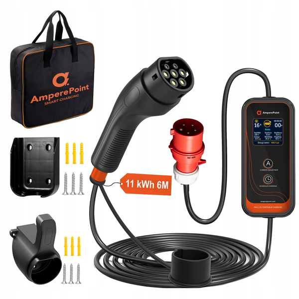 Przenośna ładowarka P11 -  16A, 11 kW, 6M