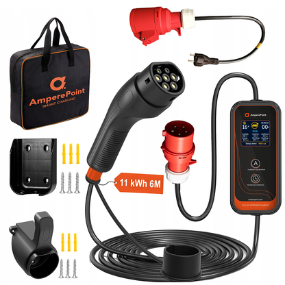 Przenośna ładowarka P11 (16A, Typ 2, 11kW)