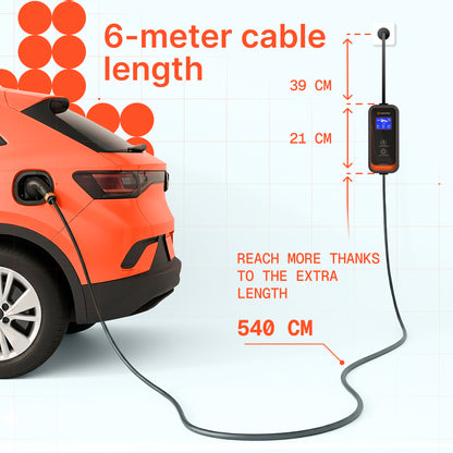 Przenośna ładowarka P11 (16A, Typ 2, 11kW)
