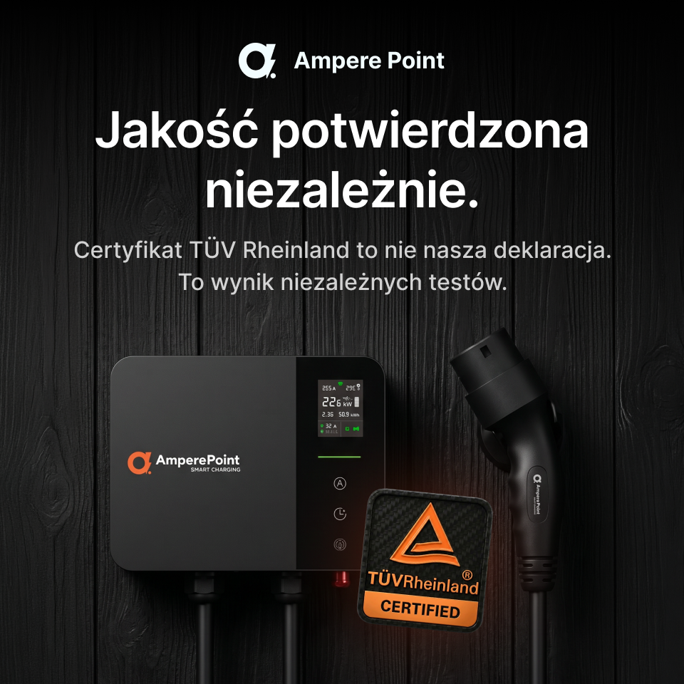 AmperePoint PRIME - jakość potwierdzona certyfikatem TÜV Rheinland