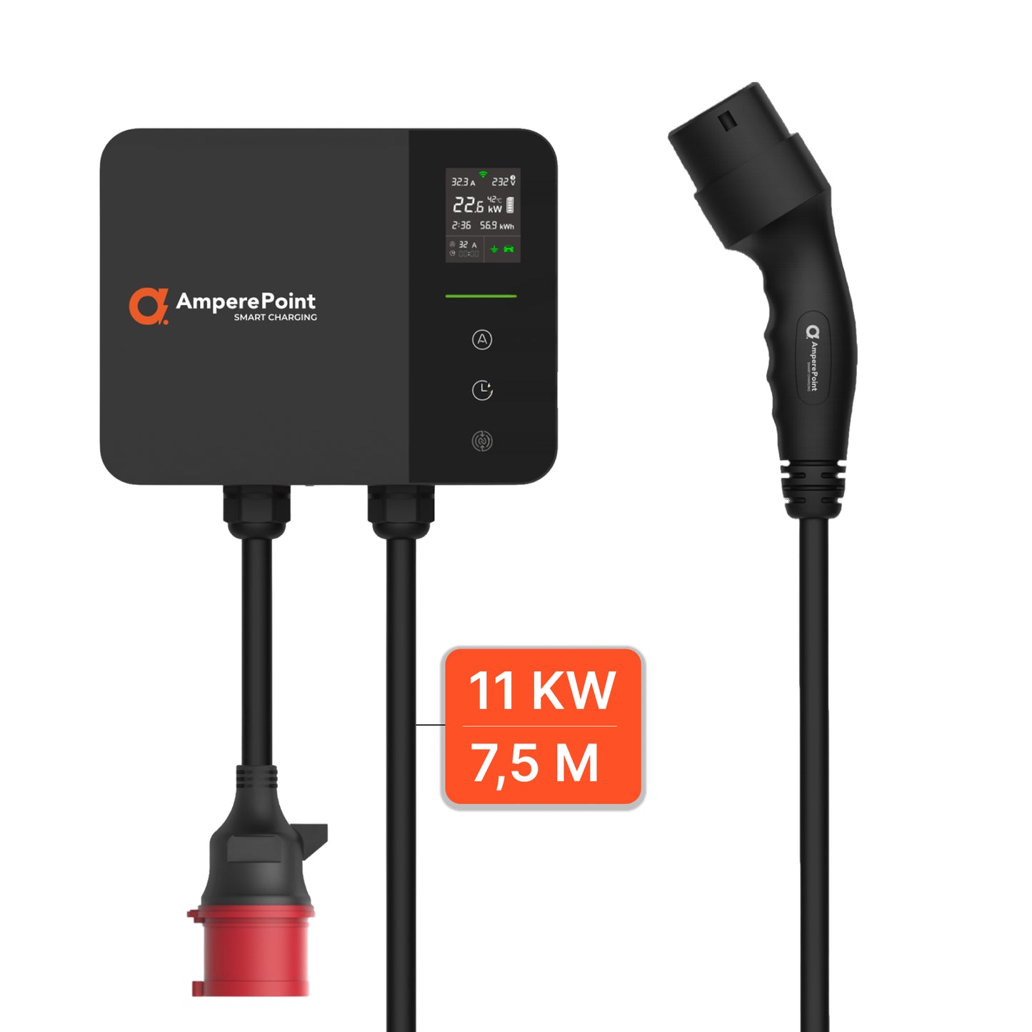 Ładowarka ścienna Wallbox EV PRIME 11 kW + wtyczka